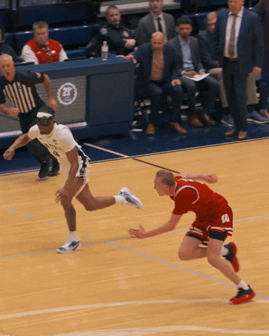 Hit The Floor Dive GIF by Wisconsin Badgers