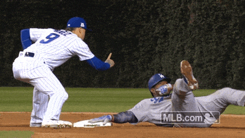 Chicago Cubs Finger GIF by MLB