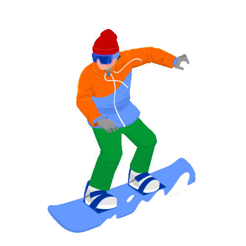 Sport Snowboarding Sticker by valeriikorzun