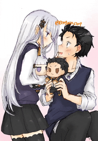 Natsuki Subaru Satella GIF