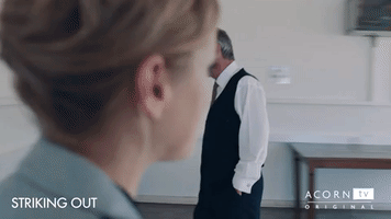 angry striking out GIF by Acorn TV