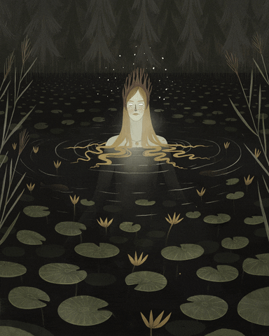 pond GIF by Alexandra Dvornikova