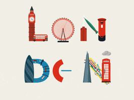 animated london GIF by Al Boardman