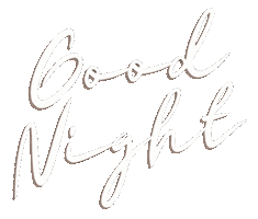 Good Night Lettering Sticker