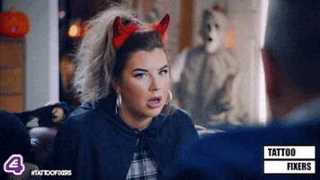 shock wow GIF by Tattoo Fixers