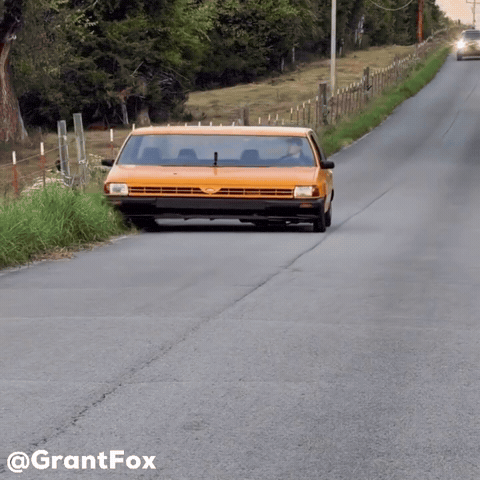 Yellow Car Wtf GIF