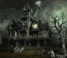 haunted house GIF