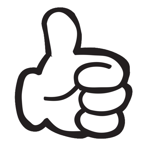 Thumbsup Sticker by Glass Eye