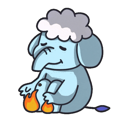 코끼리 Sticker by imaginecne