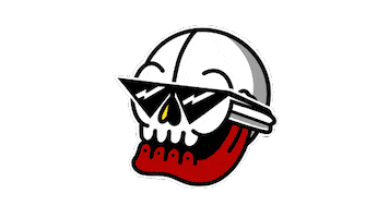 Glasses Skull Sticker