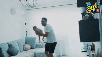 Flying Baby Boy GIF by SuperVictor