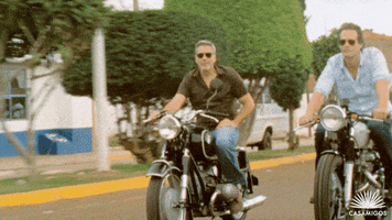 george clooney motorcycle GIF by Casamigos