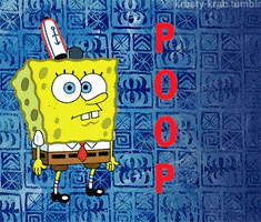 sponge bob poop GIF
