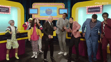 TallBoyz dancing game show sketch comedy family feud GIF