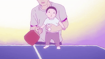 ping pong paddle baby GIF by Jason Clarke