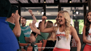 happy celebration GIF by Hooters