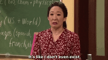 its like i dont even exist sandra oh GIF by Saturday Night Live