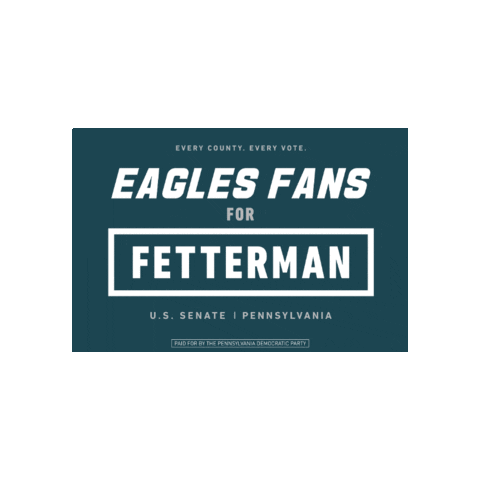 Fly Eagles Fly Sticker by John Fetterman