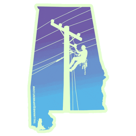 Alabama Lineman Sticker by tallmanequipment
