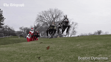 christmas robot GIF by The Telegraph