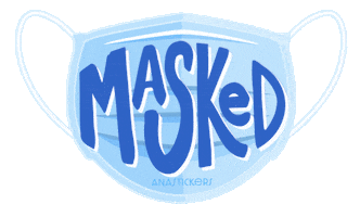 Mask Quarantine Sticker by Ana Armendariz