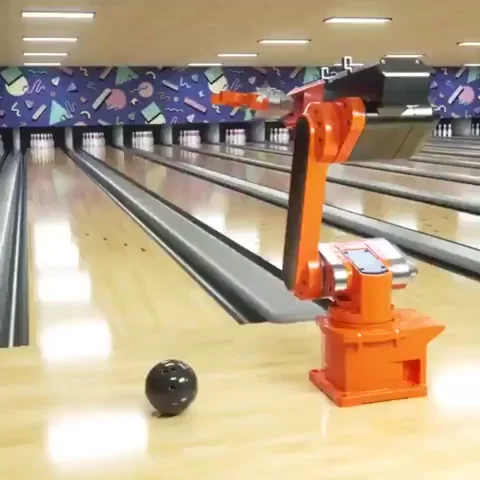 Robot Bowling GIF