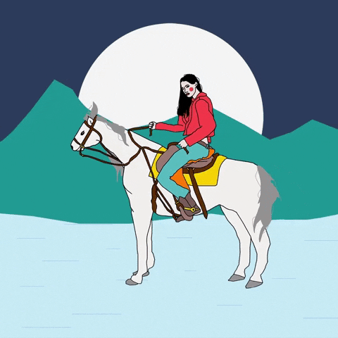 illustration moon GIF by Kim Campbell