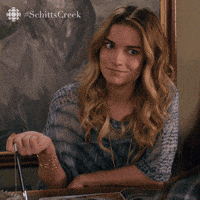 i know right schitts creek GIF by CBC