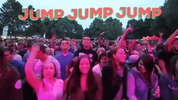 party jump GIF by LochtFest