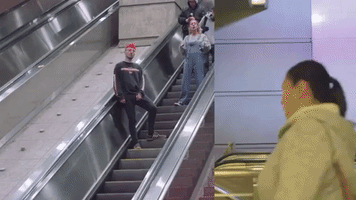 escalator robokid GIF by AObeats