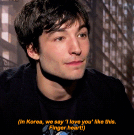 I Love You Korean Finger Heart GIF