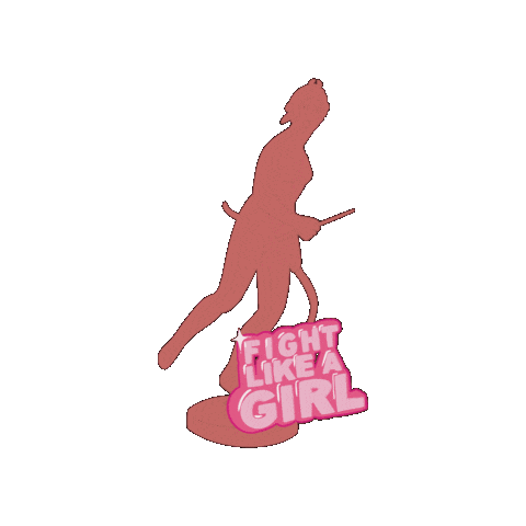 Fight Girl Sticker by Nathalie Lambinet
