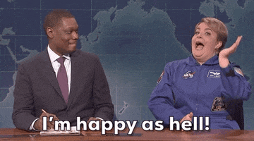 happy weekend update GIF by Saturday Night Live