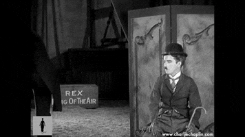 silent film circus GIF by Charlie Chaplin