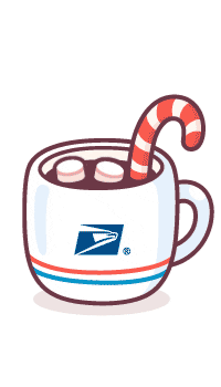 Good Morning Coffee Sticker by U.S. Postal Service