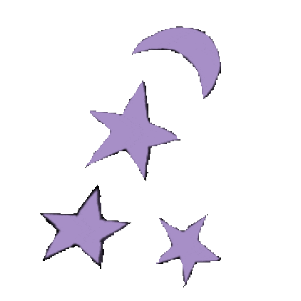 Moon And Stars Space Sticker by Beach Bunny