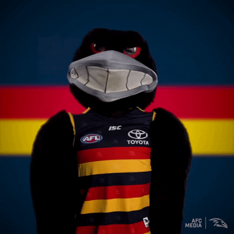 afl waving GIF by Adelaide Crows