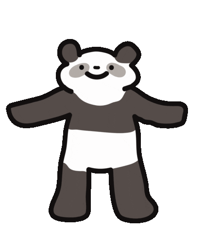 Panda Bear Dance Sticker by TeaBag