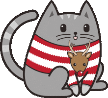 Merry Christmas Cat Sticker by Meowingtons