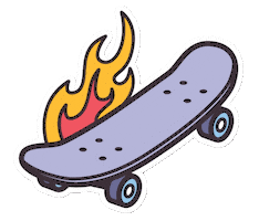 Skateboard Summer Reading Sticker by Skokie Public Library
