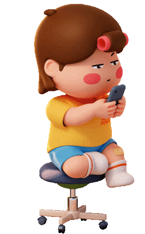 Girl 3D Sticker by CarryGrow