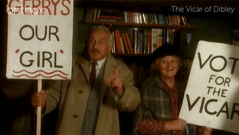 Happy The Vicar Of Dibley Gif By Britbox Find Share On Giphy