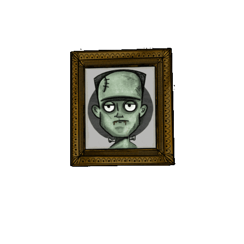 Monster Mansion Frankenstein Sticker by Genavieve