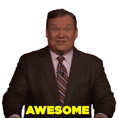 Andy Richter Wow Sticker by Team Coco
