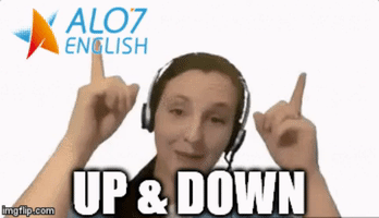 up and down total physical response GIF by ALO7.com