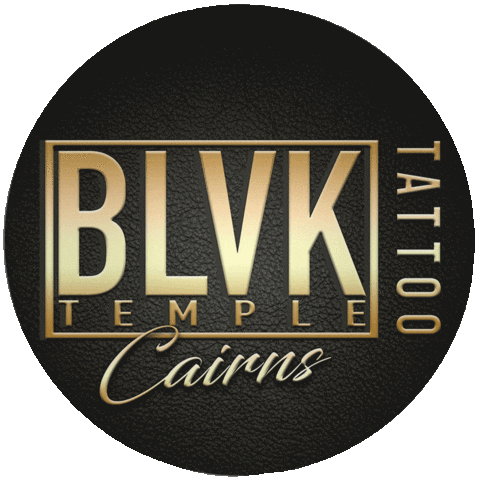 Blvk Temple Tattoo Sticker