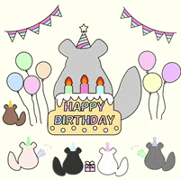 Birthday Chinchilla GIF by potachinroom