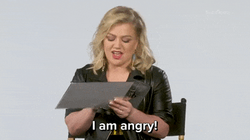 Angry Kelly Clarkson GIF by BuzzFeed