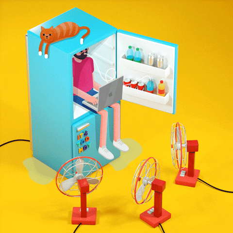 Animation Keeping Cool GIF by sambmotion - Find & Share on GIPHY