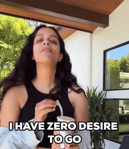 Not Going Dont Want To Go GIF by Lilly Singh